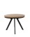 Masă de dining extensibilă Torino, stejar sălbatic/negru (90–190x90 cm) - wariant 1