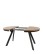 Masă de dining extensibilă Torino, stejar sălbatic/negru (90–190x90 cm) - wariant 2