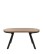 Masă de dining extensibilă Torino, stejar sălbatic/negru (90–190x90 cm) - wariant 3