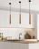 Lampa wisząca nad stół, wyspę tuba japandi drewniana Tubo 31-78599 - wariant 3
