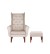 Set: Fotoliu cu urechi Wingback Chesterfield + Taburet Wingback  (expediere rapidă) - wariant 2