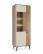 Vitrină înaltă Aurena Au2, cașmir/nuc regal (73 cm) - wariant 1