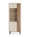 Vitrină înaltă Aurena Au2, cașmir/nuc regal (73 cm) - wariant 2