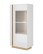 Witryna niska Arco C 72 cm – biały połysk/dąb grandson - wariant 1