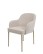 Scaun de dining Zafiro Arm, picioare aurii - wariant 1