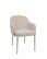 Scaun de dining Zafiro Arm, picioare aurii - wariant 3