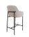 Scaun de bar Zafiro Arm, picioare negre - wariant 1