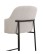 Scaun de bar Zafiro Arm, picioare negre - wariant 2