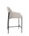 Scaun de bar Zafiro Arm, picioare negre - wariant 3