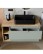 Zielona szafka pod umywalkę 80 cm z blatem (SET-ASG B CREMONA 80CM LR) - wariant 3